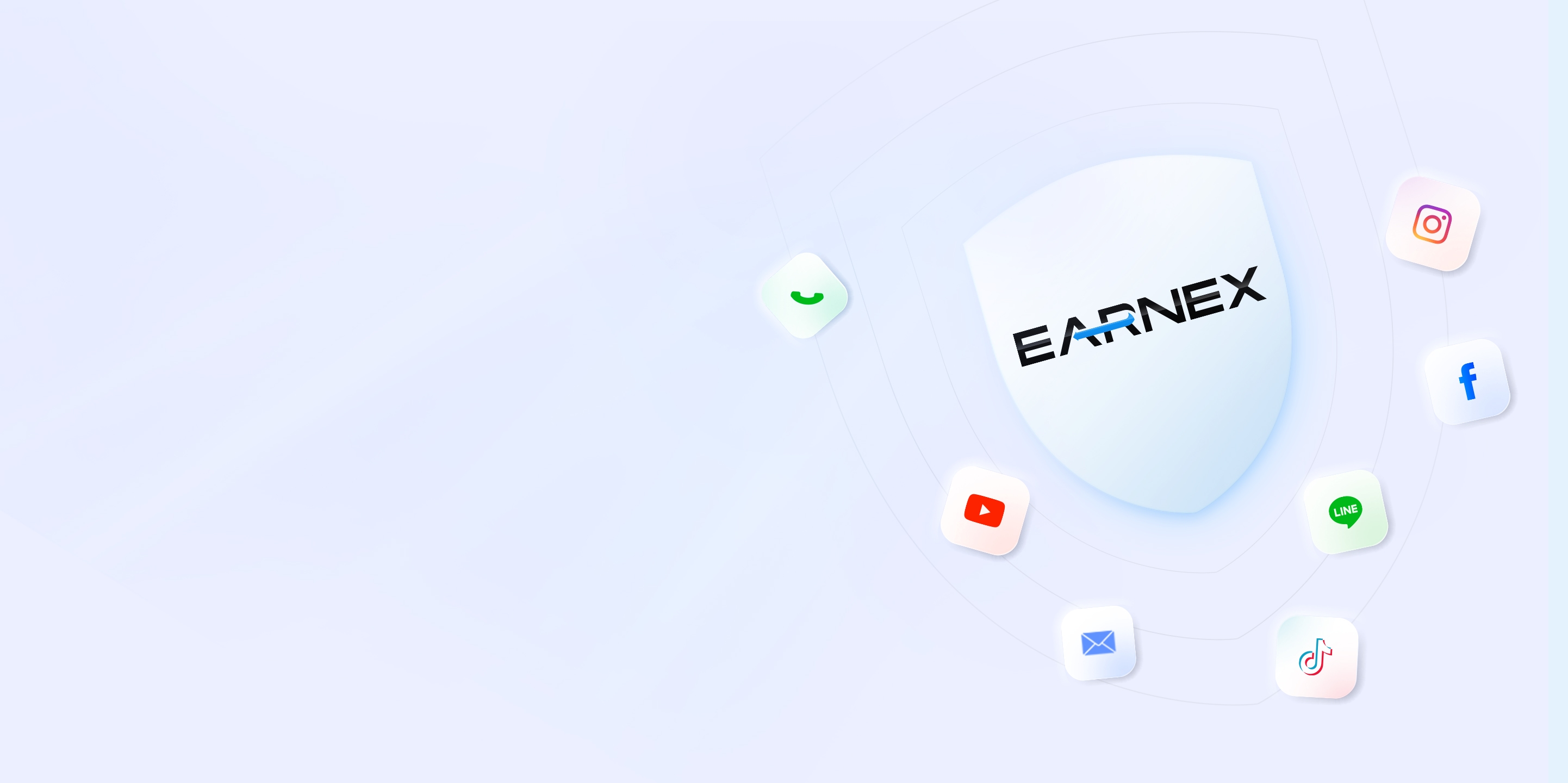 ช่องทางติดต่อทีมงาน Earnex ผ่านโซเชียลมีเดีย Facebook, Instagram, LINE, TikTok, YouTube และอีเมล พร้อมให้บริการและดูแลความปลอดภัยตลอดการใช้งาน